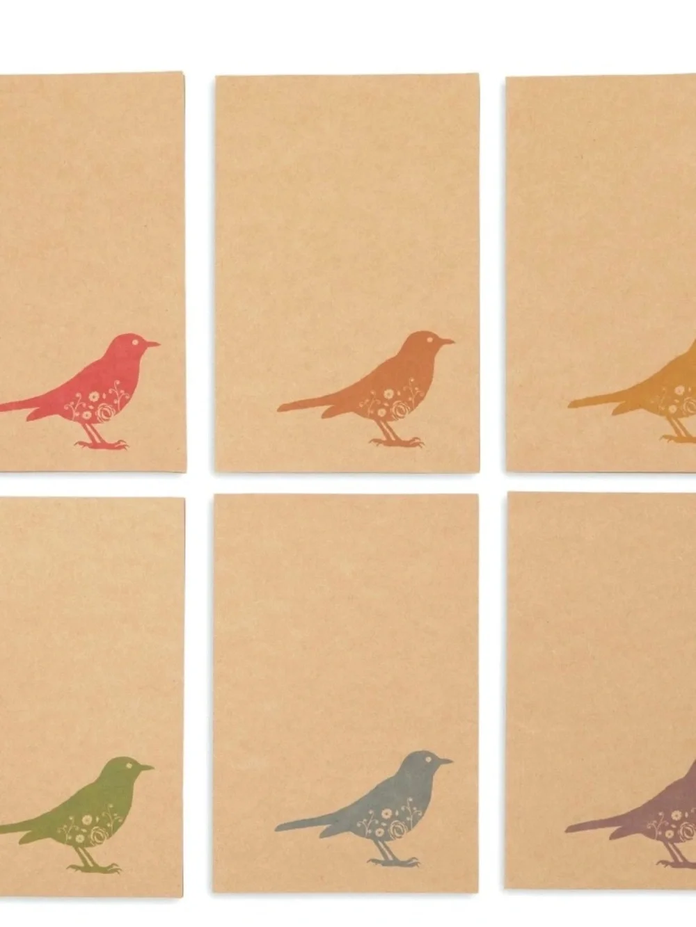Best Paper Greetings Blank Note Cards Birds Bird Paper Clip/holder Vtg Grandma